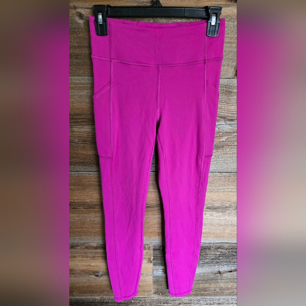 Lululemon Invigorate Leggings High Rise Ripened Raspberry Size 6 28"